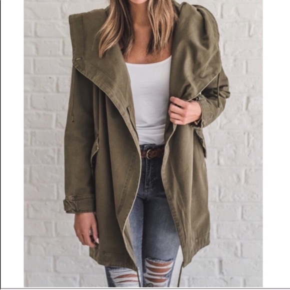 Cookie Couture Jackets & Blazers - New Cookie Couture Green Drape jacket